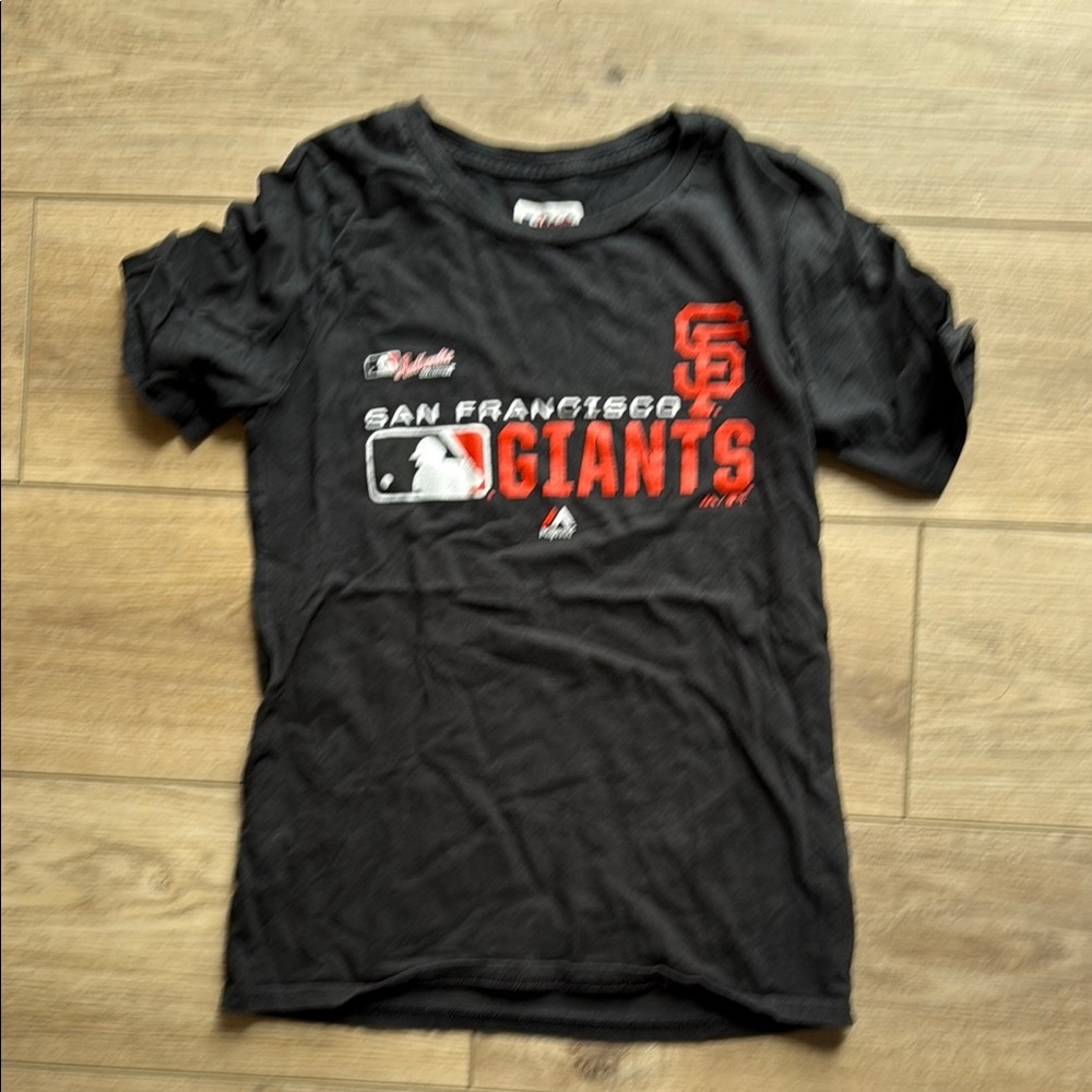 MLB authentic San Francisco Giants Kids Black T-Shirt
